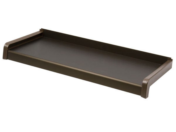 Vonkajšie hliníkové parapety ohýbané - bronz elox